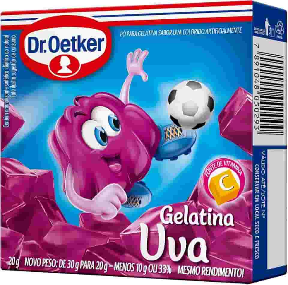Dr.Oetker Dr. Oetker Gelatina Em Pó Sabor Uva Sobremesa Com Sabor E Consistência Deliciosa Para Toda A Família Fácil De Fazer 20G