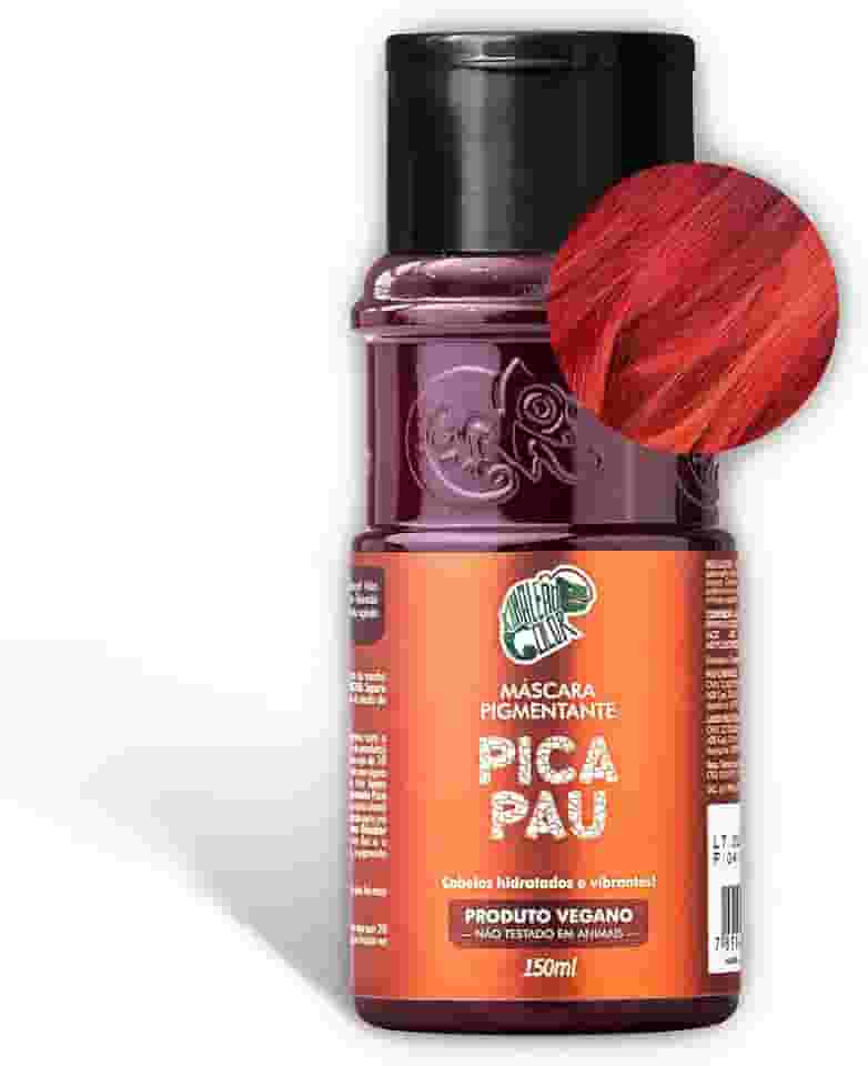 Kamaleão Color – Máscara Pigmentante Semi-Permanente, Pica Pau - Cores Vibrantes e Hidratação Intensa – Low Poo, Vegano, Cruelty Free – 150ml