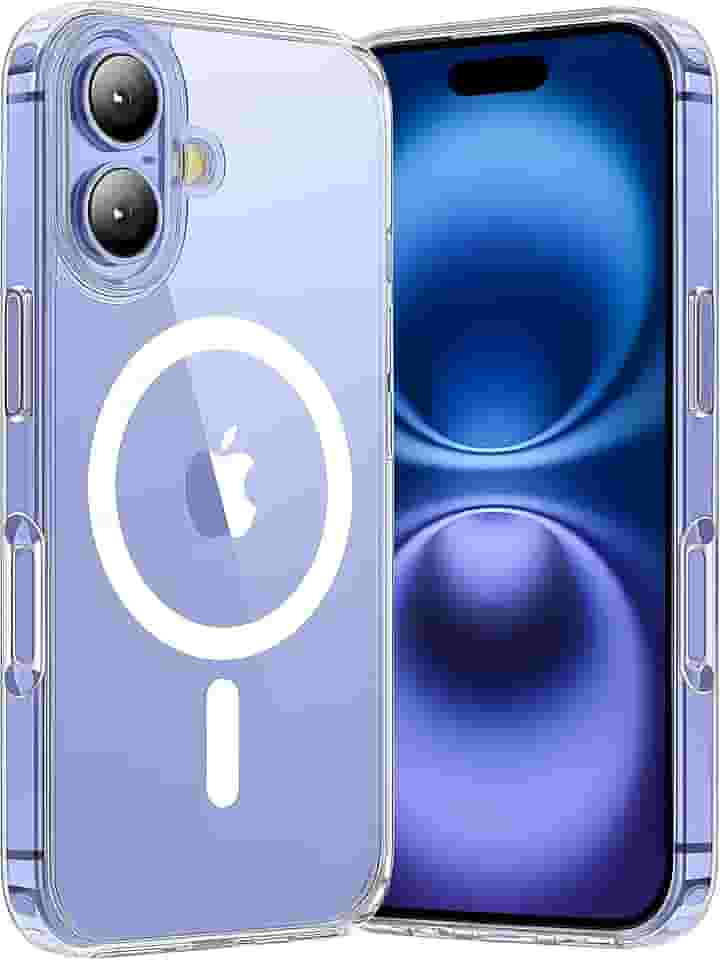 Capa Mag-safe para [iPhone 16] Capinha Slim Magnetica com [Proteção de Câmera] Transparente Clear Case [Anti-Amarelamento], Compatível com MagSafe, Resistente a Riscos e Anti Impacto