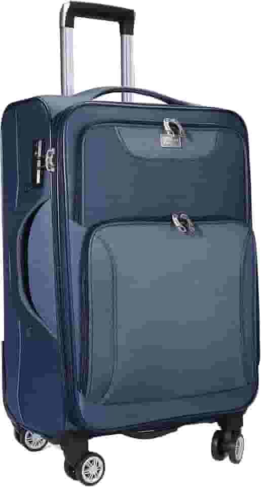 Mala de Bordo Expansiva em Poliéster - Mala de Viagem Pequena Cruzeiro (Azul Marinho)