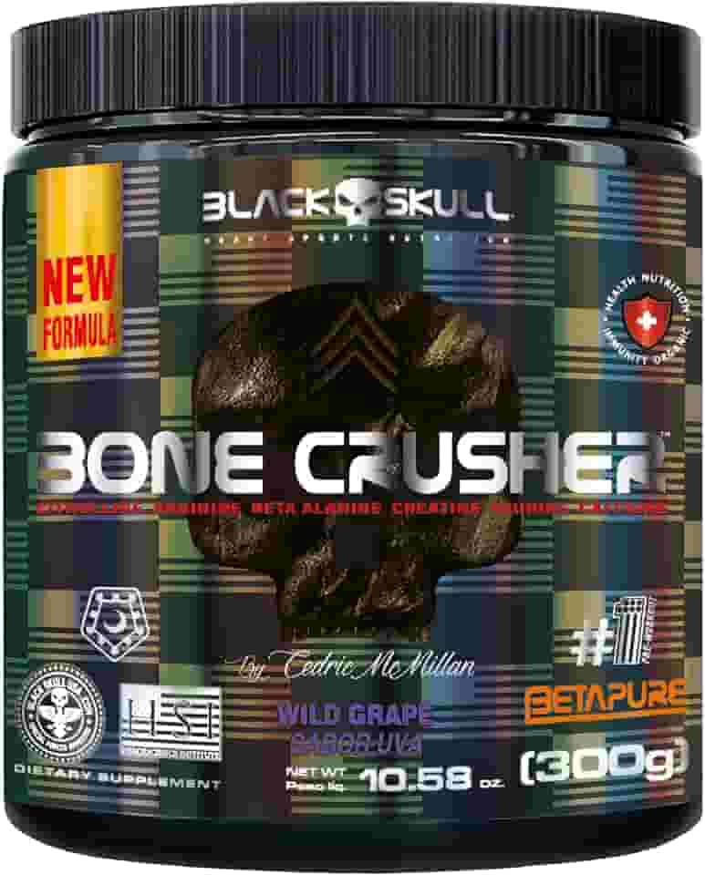 PRÉ-TREINO BONE CRUSHER (NOVA FÓRMULA) - 300G BONE CRUSHER WILD GRAPE (NEW) 300G