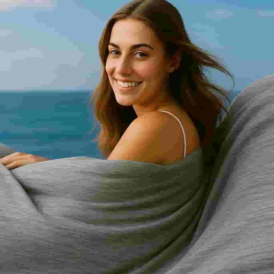 DOWNCOOL Cobertor refrescante, edredom cinza de verão para dormir quente e suores noturnos, leve e macio Q-Max>0,4 cobertor fresco Arc-Chill