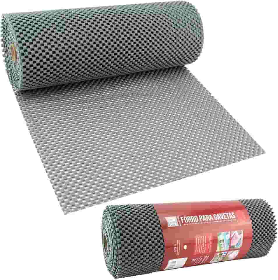 Rolo 30cmx460cm Forro Gavetas Armário Cozinha Antiderrapante
