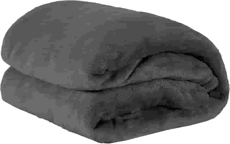 Manta Queen Cobertor Soft Andreza 2,20x2,40m – Ultra Macia, Anti Alérgica e Elegante, Ideal para Dias Frios (Chumbo)