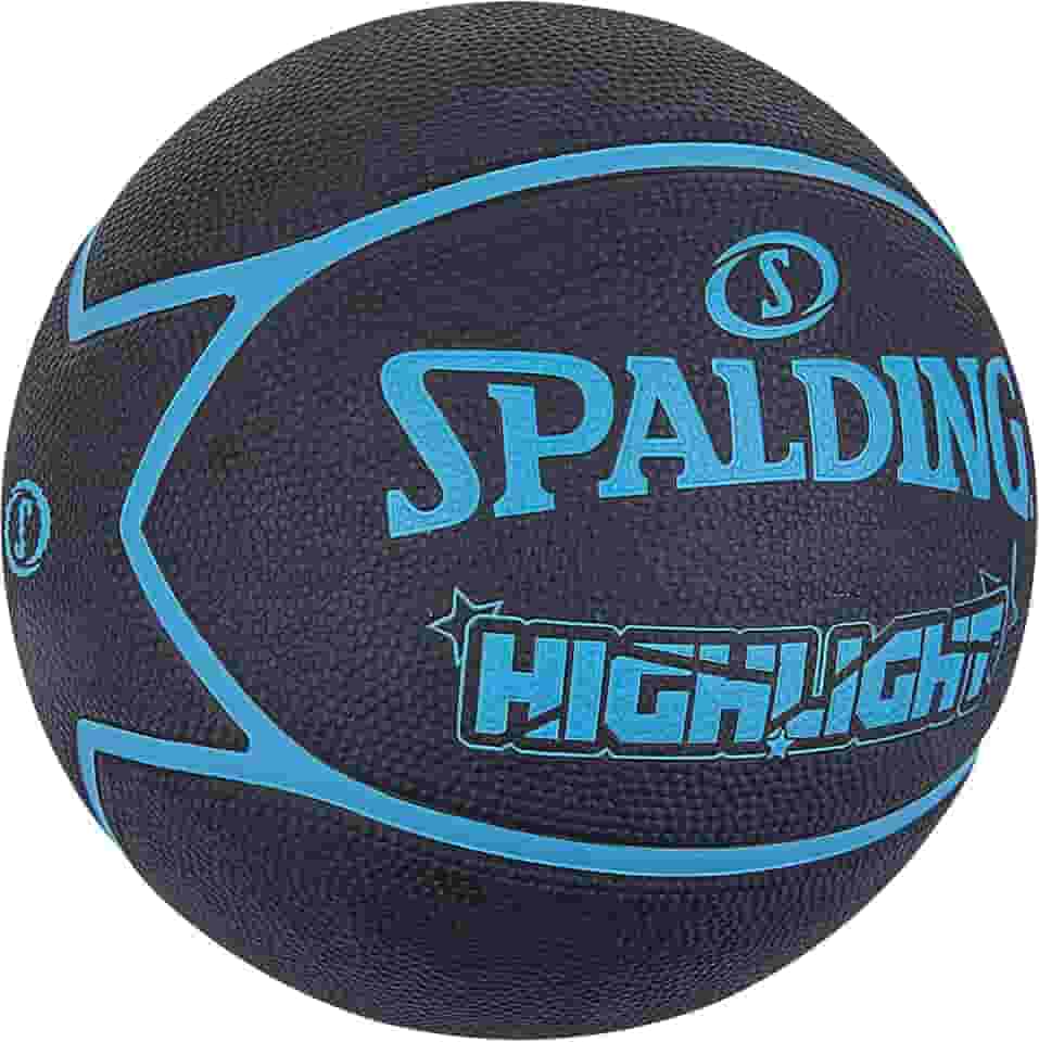 Bola de Basquete Spalding Highlight Preto/Azul Tamanho 7
