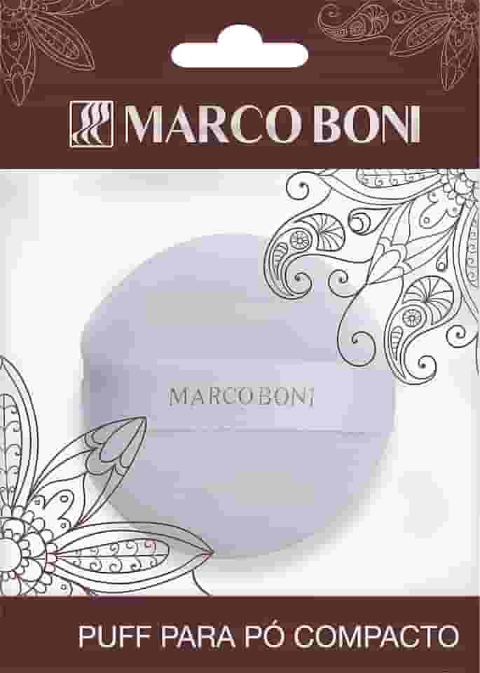 Marco Boni Puff Para Aplicação De Pó 8450 Branco 1 Unidade