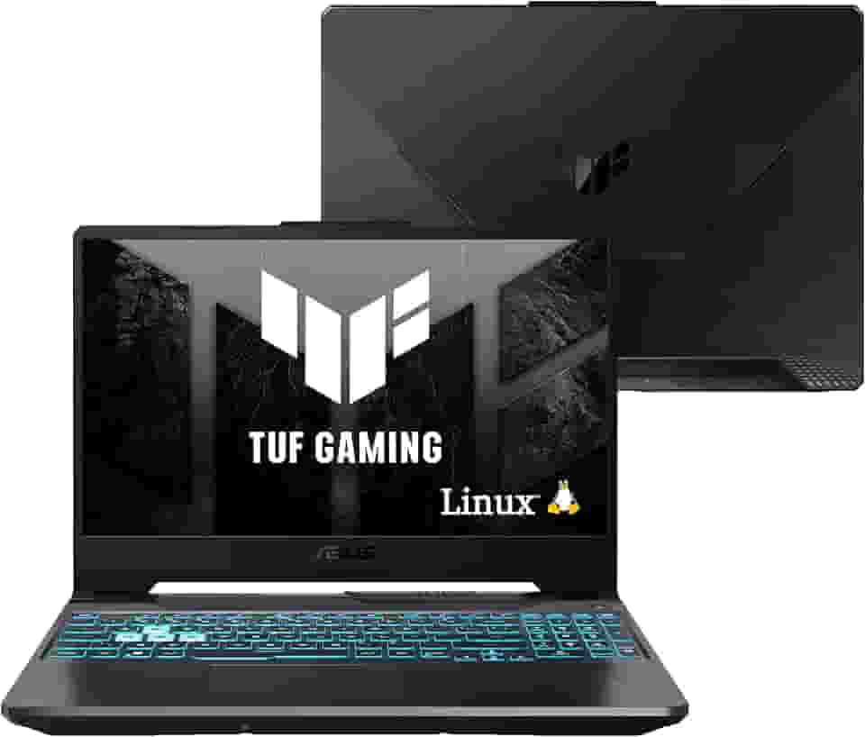 Notebook ASUS TUF Gaming A15, RTX 3050, AMD RYZEN 7, 8 GB, 512 GB SSD, KeepOS, Tela 15.6'' FHD, Graphite Black - FA506NCR-HN089