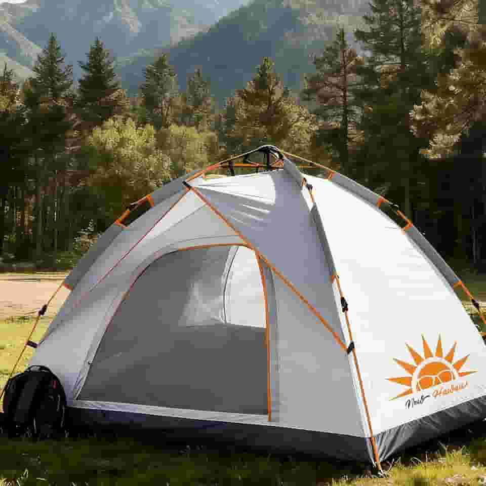 Barraca de Camping Automática 2 Pessoas,Impermeável com Proteção UV e Resistente a Chuva e Vento