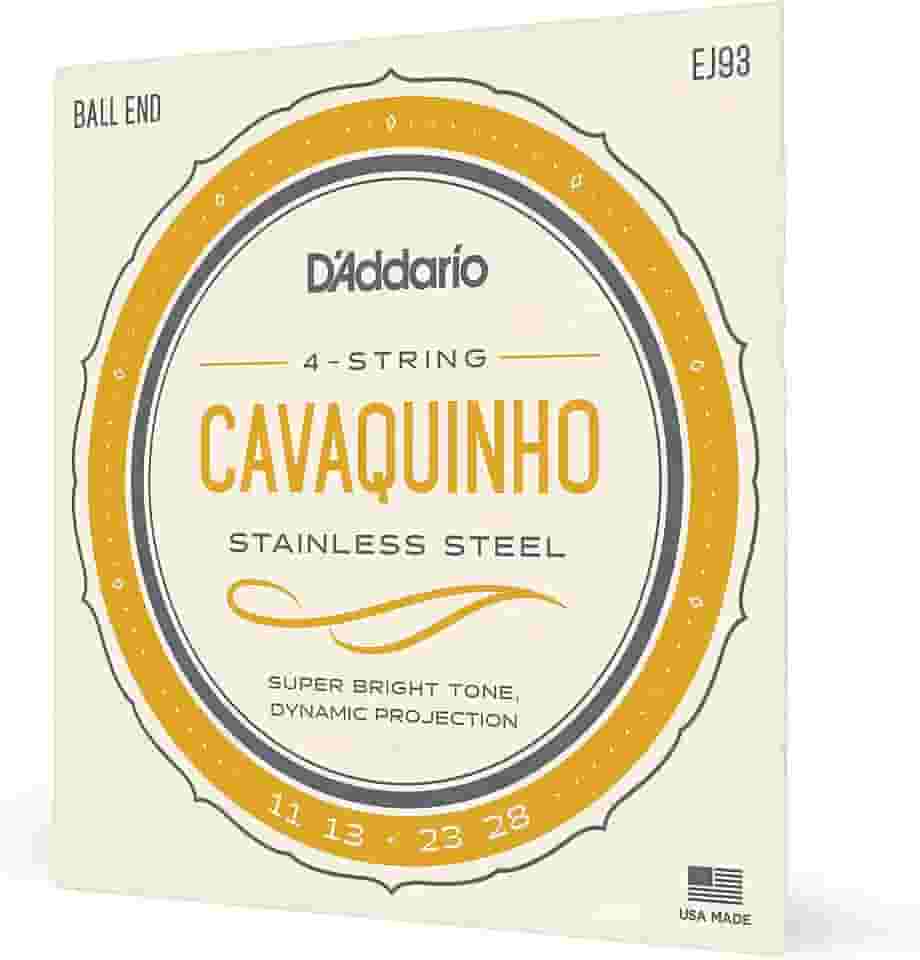ENCORDOAMENTO PARA CAVAQUINHO EJ93 STAINLESS STEEL WOUND .011 .013 .023 .028 - D'ADDARIO