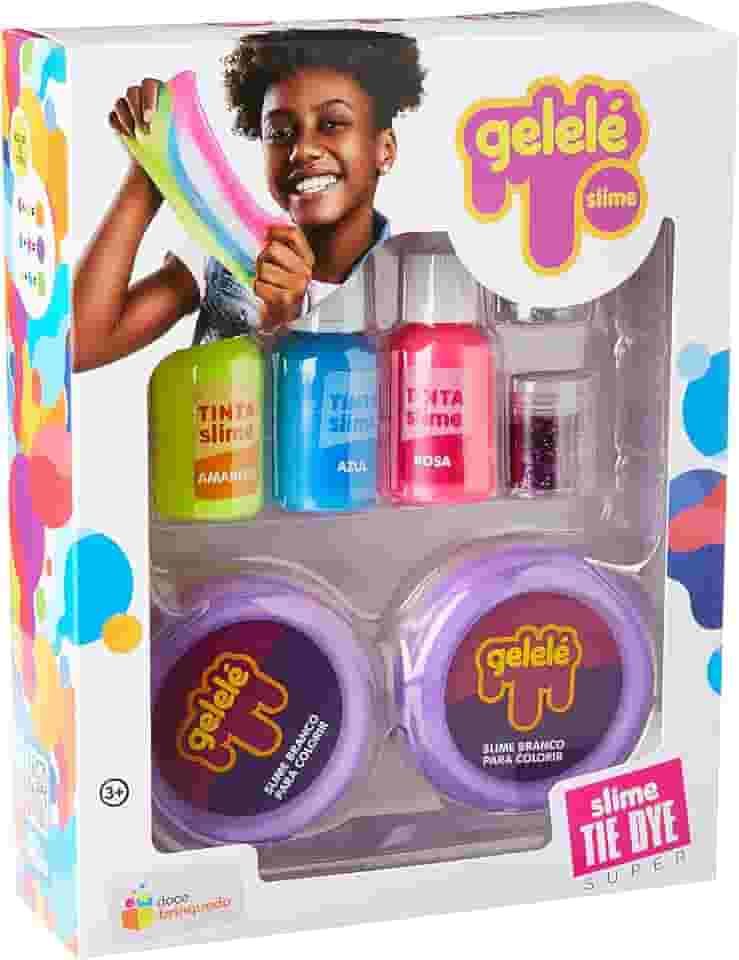 Slime Gelelé, Doce Brinquedo, Tie Dye Super