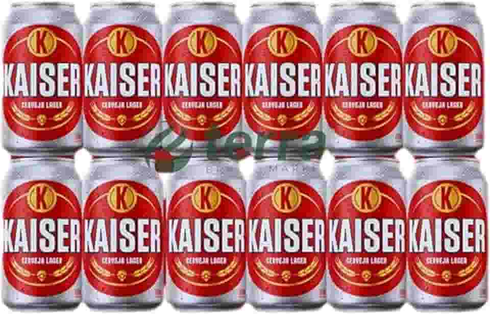 Cerveja Kaiser Pilsen – Refrescância Máxima, Sabor Inconfundível, Perfeita para Curtir com Amigos (Cerveja Kaiser Pilsen Lata 350ml 12 unidades)