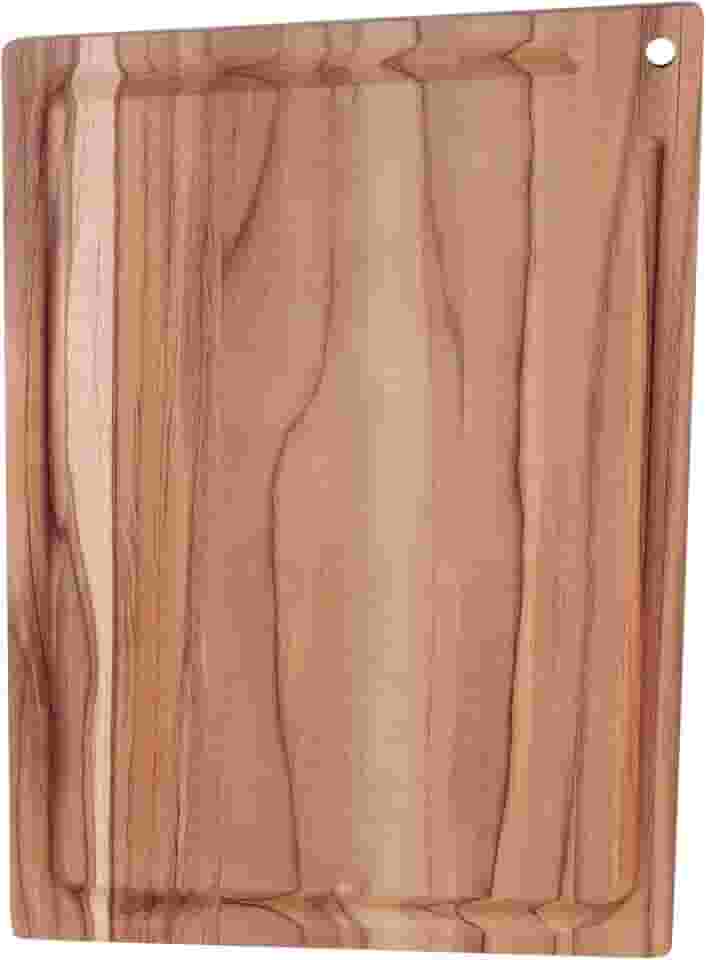Tábua De Corte Retangular 40cmx28cm Tábua De Churrasco Madeira Teca Tramontina