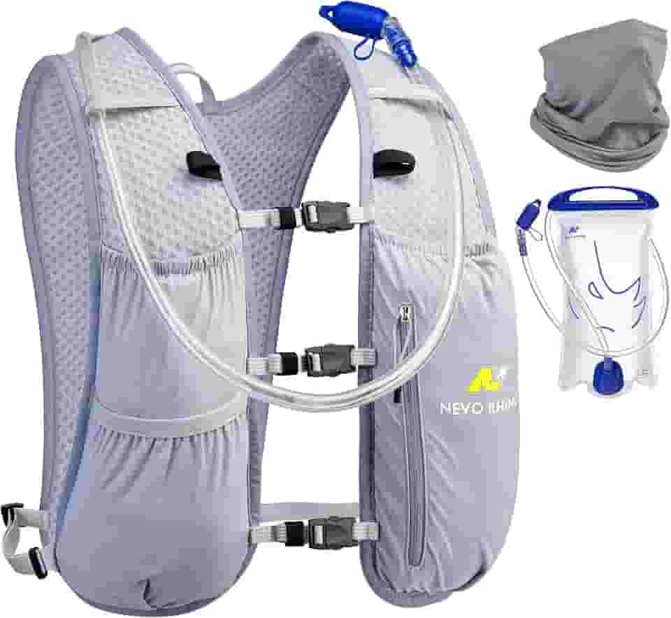 N NEVO RHINO Colete De Hidratação Para Corrida Feminino, Mochila Com Bexiga Água 1,5L, Pequena, Leve E Respirável, Trilhas, Ciclismo Maratona