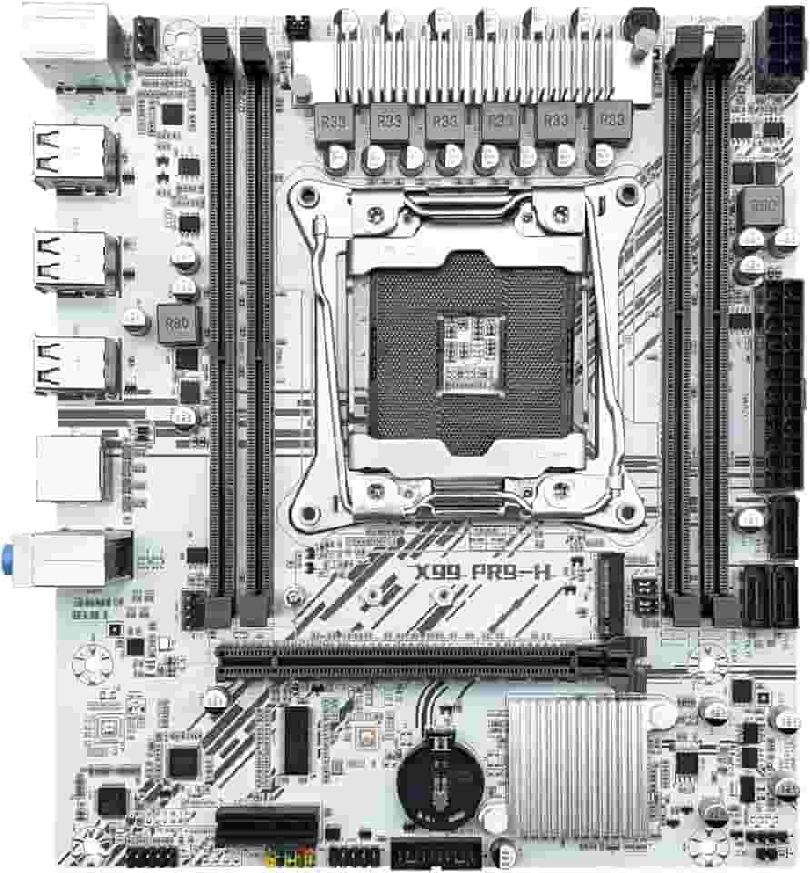 QUASAR X99 PR9-H Placa-Mãe ATX, LGA 2011-3, DDR4, M.2 NVMe, SATA 3.0, USB 3.0, Branca