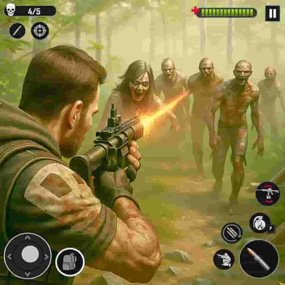 jogos de sobrevivência de tiro de atirador zumbi alvo morto 3D