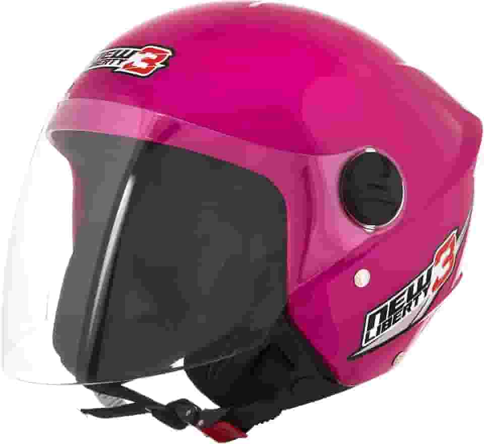 CAPACETE ABERTO PRO TORK NEW LIBERTY 3 SOLID ROSA TAM. 60