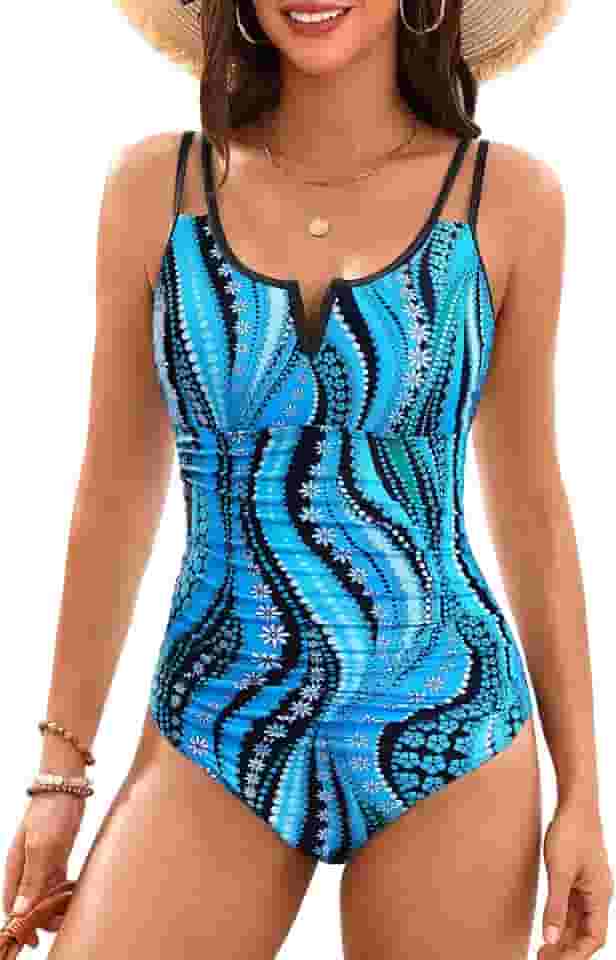 Maiô feminino com controle de barriga - maiô emagrecedor V com fio cobertura total 2025 roupa de banho