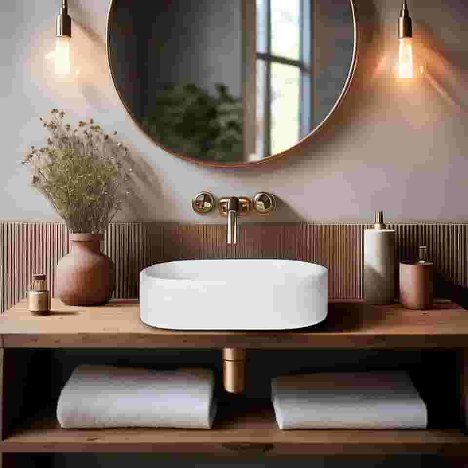 Cuba Pia de Apoio Para Banheiro Sobrepor Cimento (Oval, BRANCO)