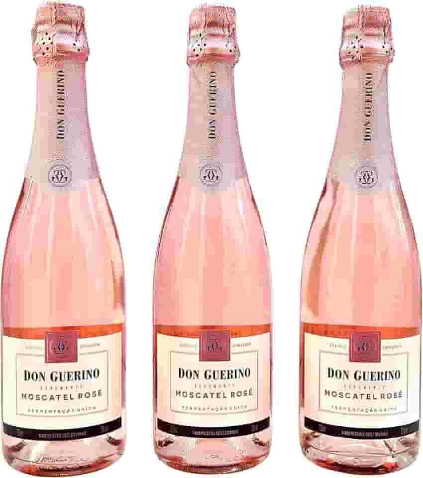 Espumante Don Guerino Brut Rosé Moscatel | Kit Com 3 Garrafas | Oferta