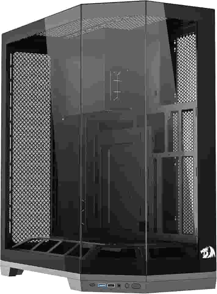 Gabinete Gamer Redragon Edge Preto Sem Fans CA-608B