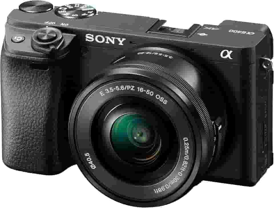 Sony Câmera Mirrorless Alpha A6400: Câmera Digital Compact Aps-C Intercambiáveis Com Foco Automático De Olhos Em Tempo Real, Vídeo 4K, Tela Flip & 16-50Mm Lente E Câmeras Compatíveis Com Montagem