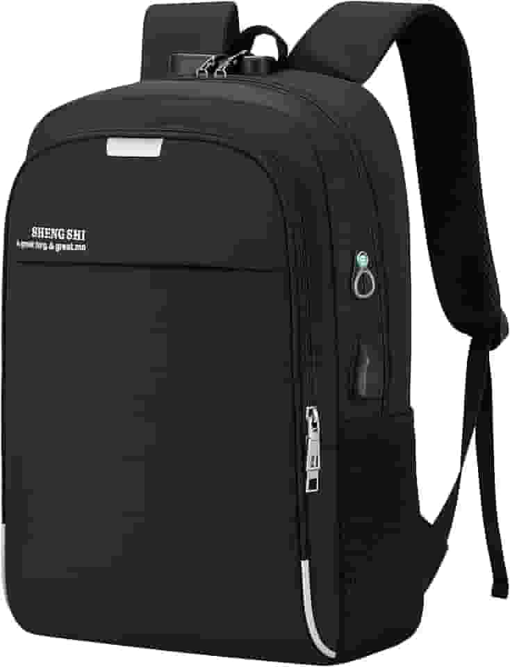Mochila Executiva Unissex para Notebook até 15.6” - com Entrada USB e Passa-fio para fone – Ideal para Faculdade, Trabalho e Viagens – Antifurto, Reforçada e Confortável - Masculina e Feminina