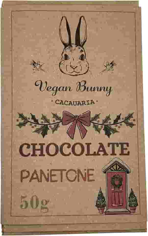 Chocolate Panetone feito com chocolate 52% cacau e frutas cristalizadas