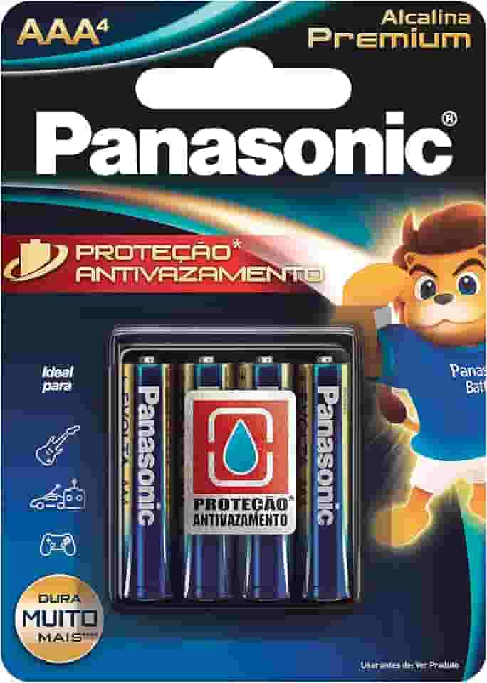 Panasonic Pilha Alcalina Premium Aaa Com 4 Lr03Egr/4B96