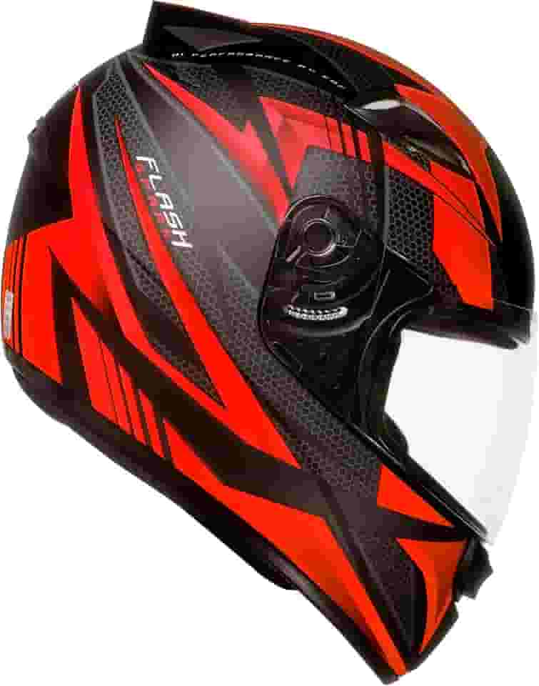 Capacete EBF Capacetes New Spark Flash 56/Preto Fosco/Vermelho
