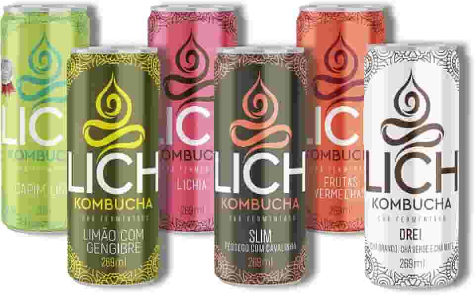 Lich Kombucha, Lich Kombucha Degustação - Pack Com 6 Unidades 269ml