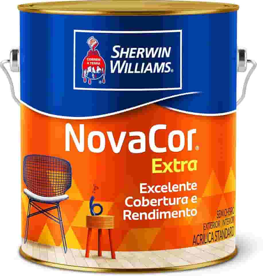 NOVACOR ACRILICO + RENDIMENTO FOSCO BRANCO 3,6 LITROS