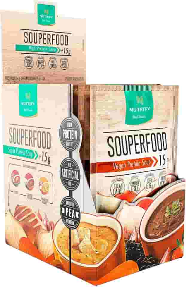 Nutrify - Sopa Vegana Superfood - Sachê de 10 unidades com 35g - Caldinho de feijão