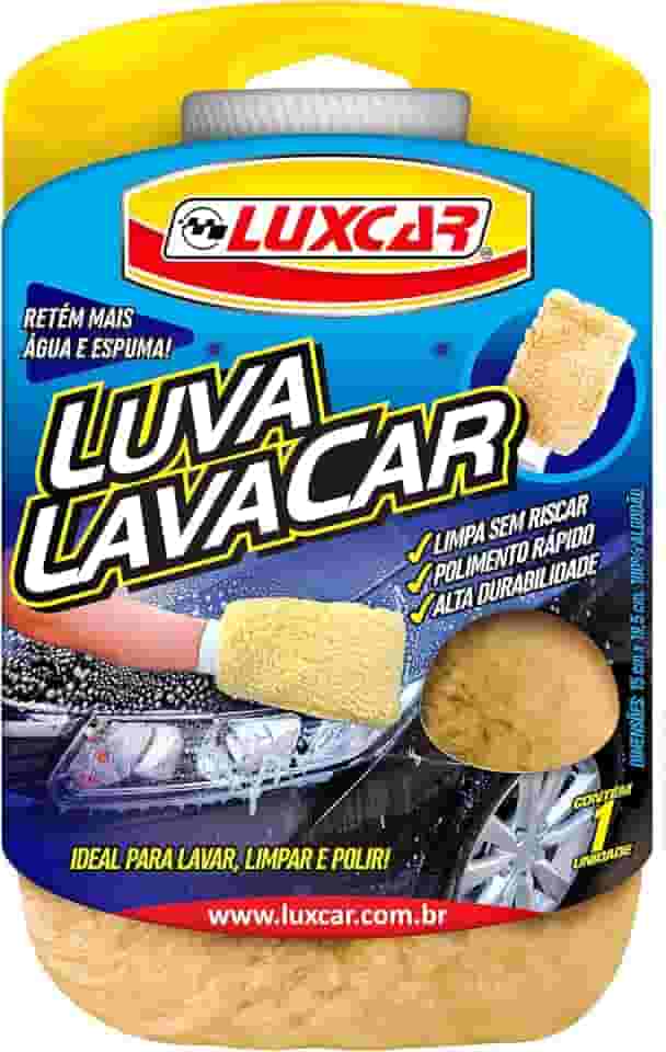 Luxcar Luva LavaCar – Ideal para Lavar, Limpar e Polir