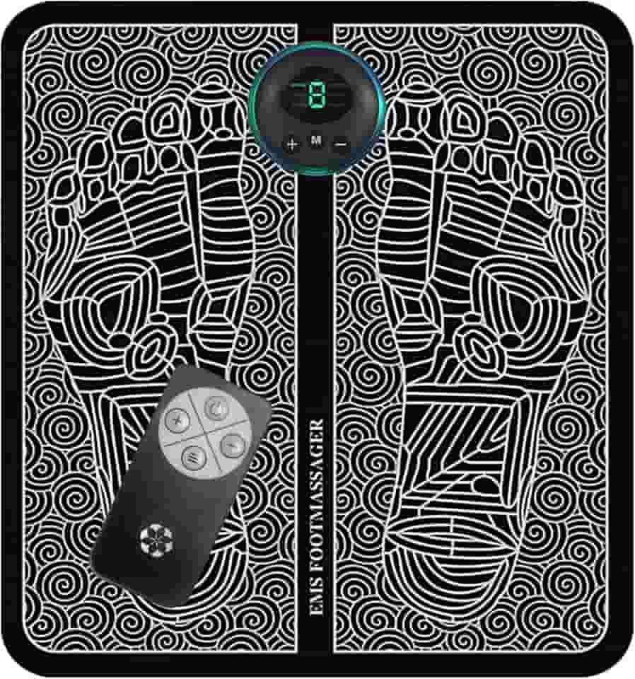 Tapete massageador de pés portátil para pés almofada massageadora de pernas tapete dobrável doméstico