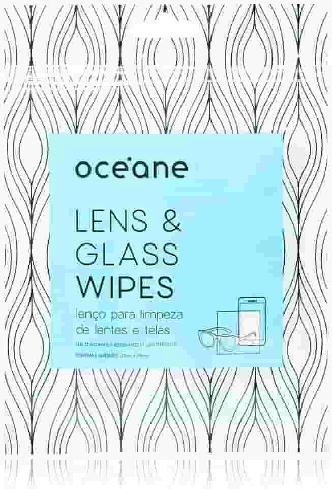 Lenço Limpeza para Lentes E Telas, Lens & Glasses Wipes 2 Go, 6 Un, Océane, Océane, Branco