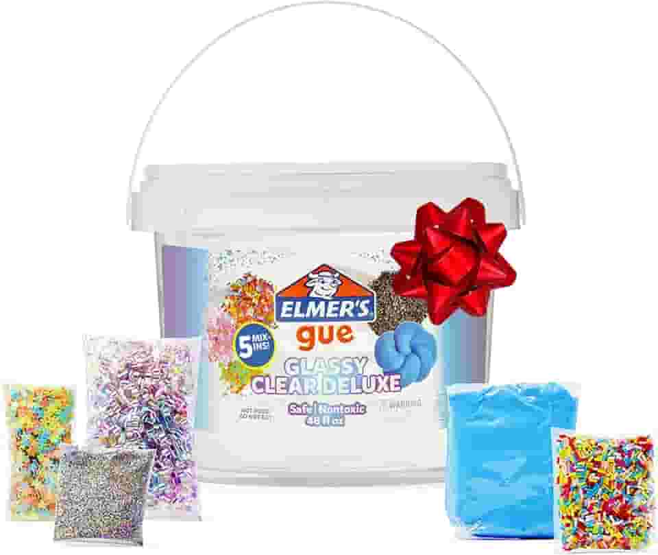 Elmer's Premade Slime 3lb Bucket W/5 Mix-ins-Clear -2137174