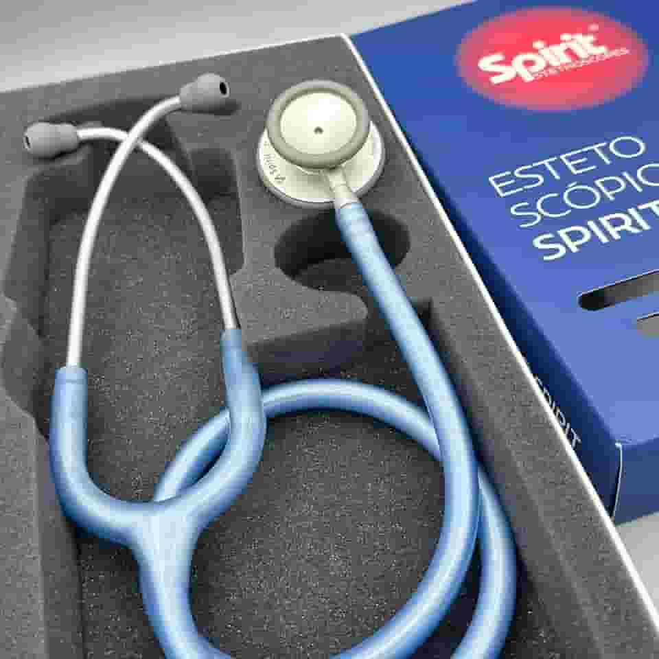 Estetoscópio Spirit MD Pro-Lite Adulto Azul Perolizado