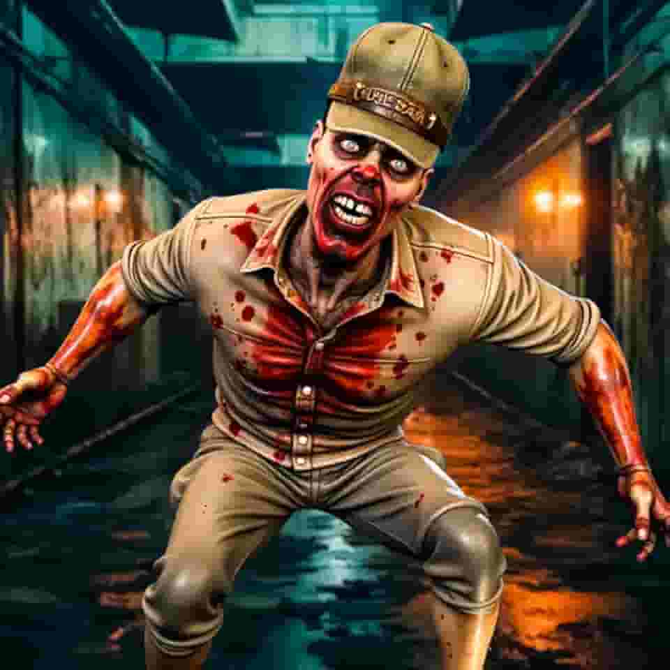 Jogo de aventura e sobrevivência de tiro Zombie Sniper 3D