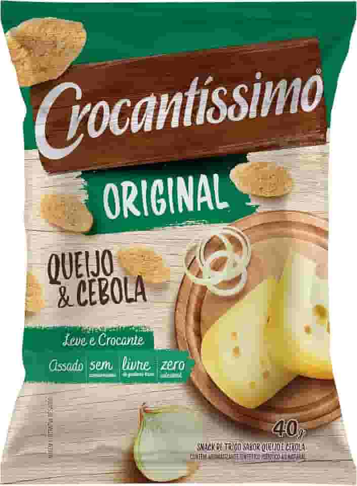 Snack De Trigo Assado Crocantissimo Queijo E Cebola 40G