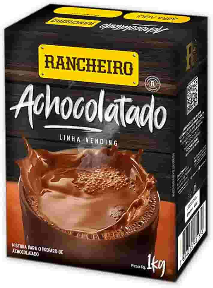 Chocolate em Pó Rancheiro 1kg – Ideal para Máquinas de Bebidas, Cremoso, Pronto para Uso, Rendimento Profissional