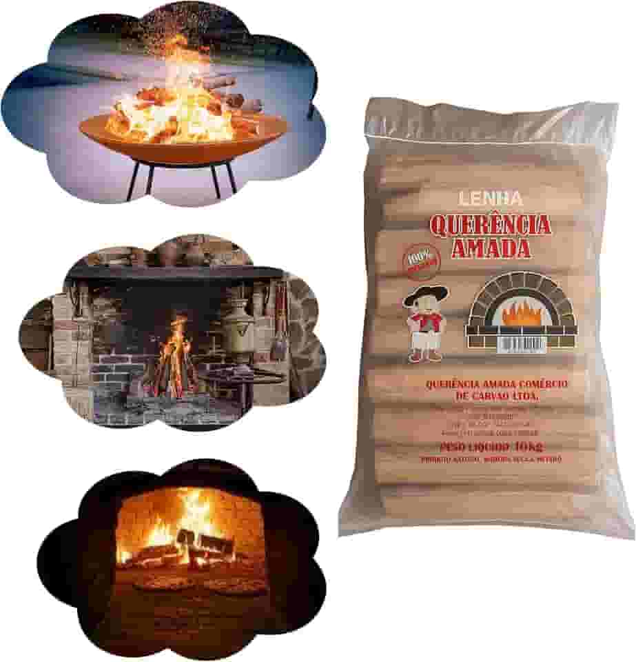 Lenhas Churrasco Forno De Pizza Fogueira Lareira 10kg