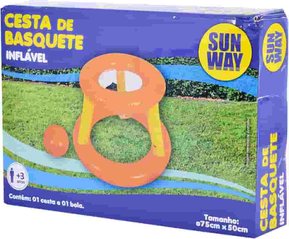 Cesta de Basquete Inflável PVC 75x50cm - Wincy (ELP03141)