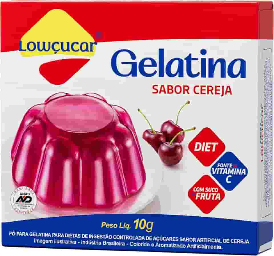 Lowcucar Gelatina Zero Cereja 10G