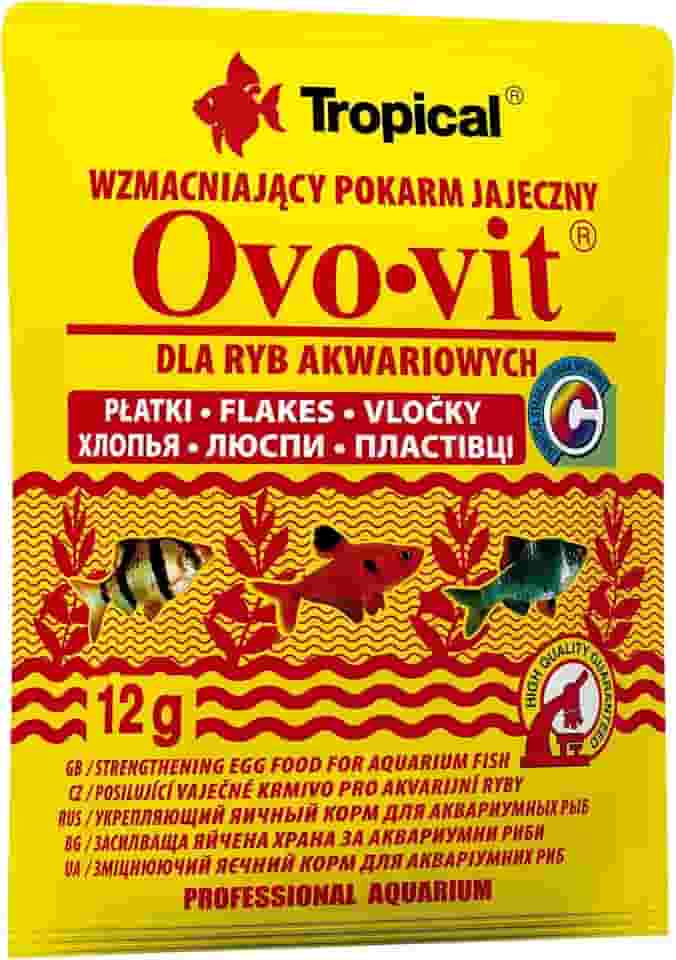 Tropical Ração Para Peixes Ovo-Vit 12G Sachê Para Peixes