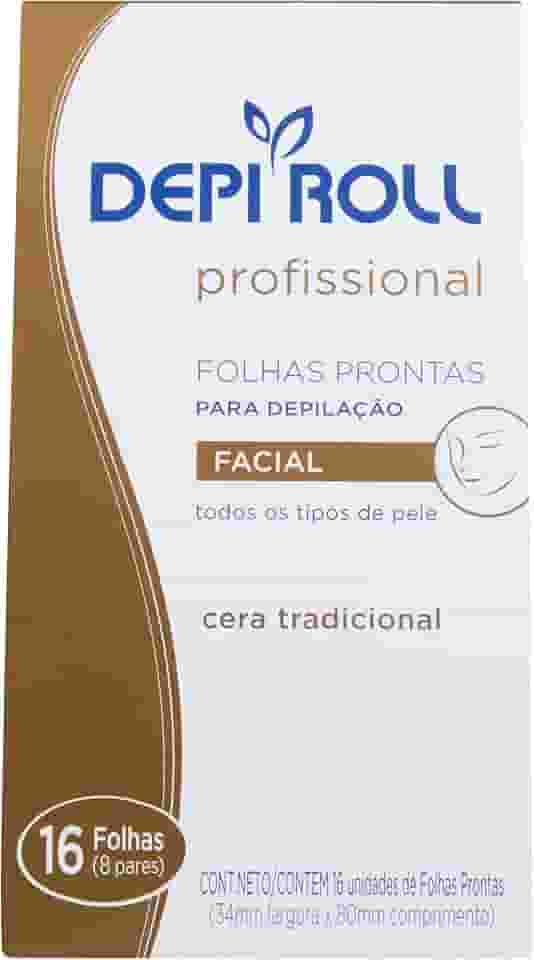 DEPIROLL Folhas Prontas Facial Tradicional 8 Pares Depiroll