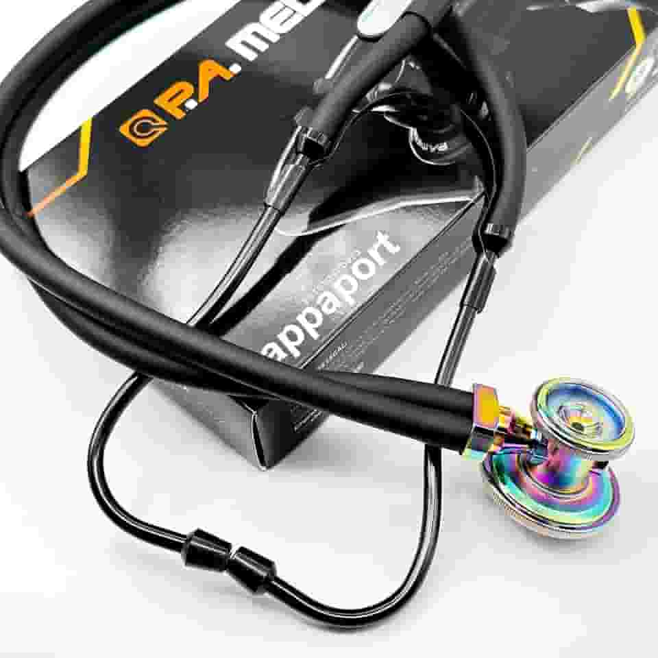 Estetoscópio Rappaport Linha Black P.A MED Black Rainbow
