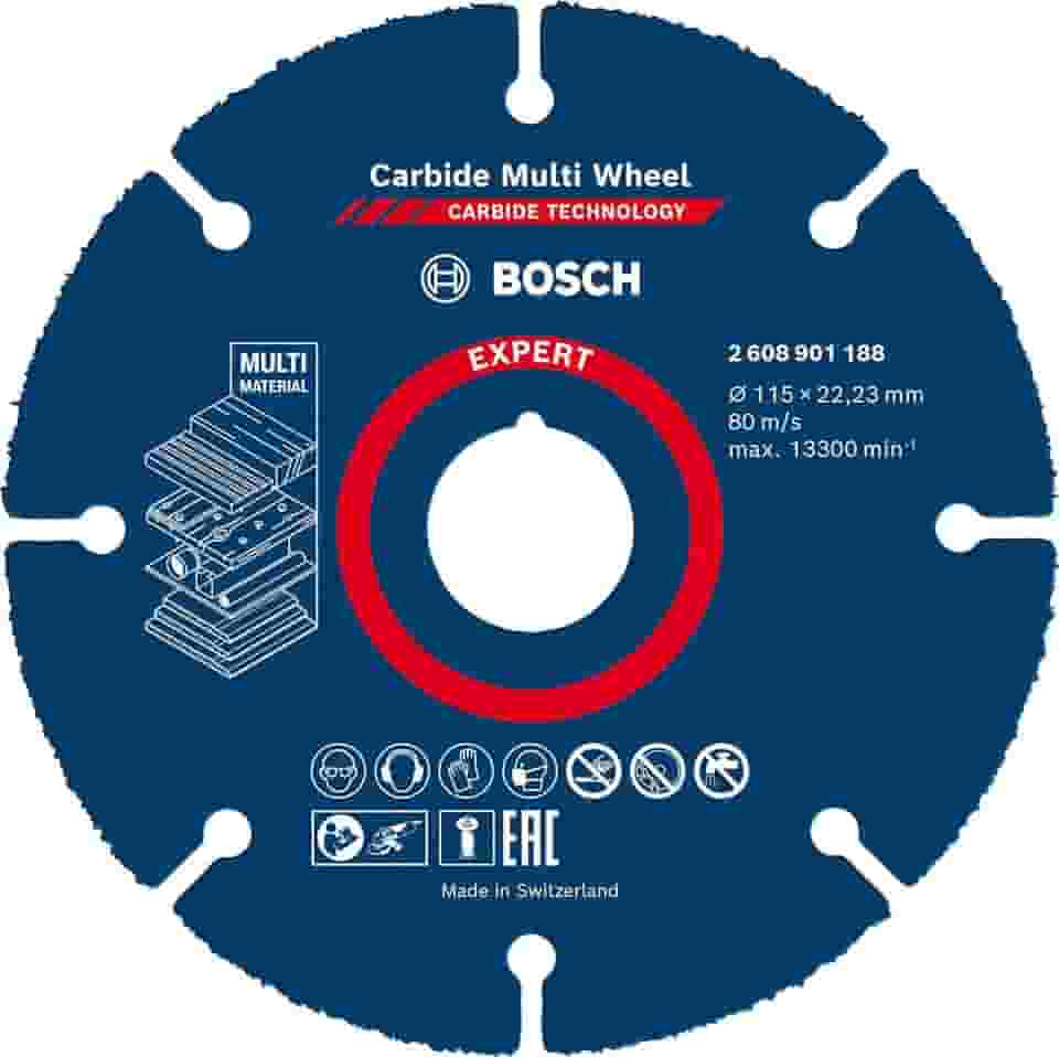 Bosch Disco de corte EXPERT Carbide Multi Wheel 115 mm, 22,23 mm