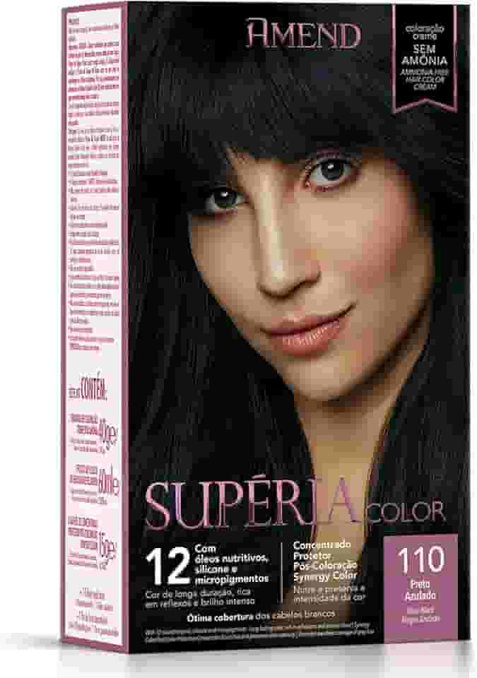 Kit Tonalizante Amend Supéria Color 110 Preto Azulado