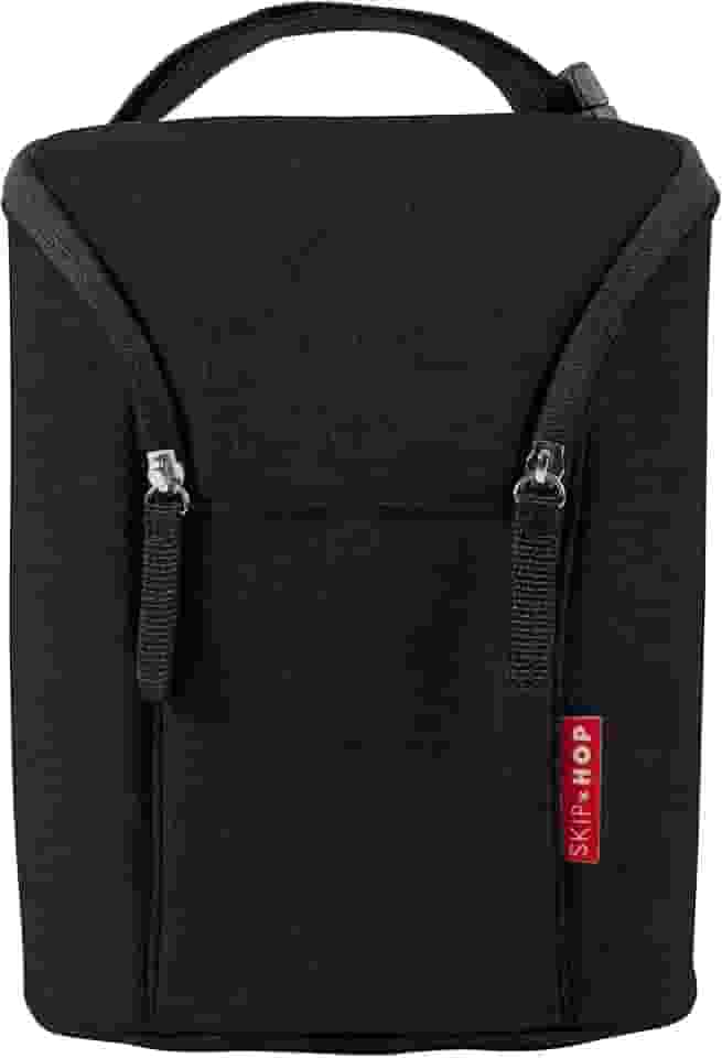 Bolsa termica para mamadeira SKIPHOP - Double Bottle Bag - (On the Go) - Black, Skip Hop, Preto