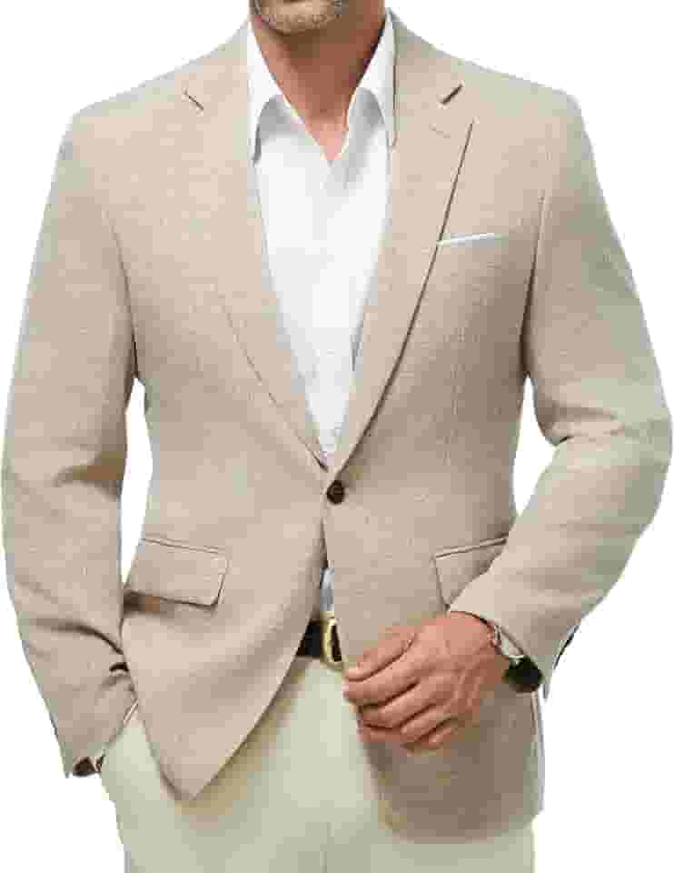 Blazer masculino casual esportivo leve com um botão